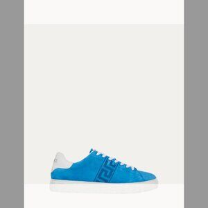 Versace NIB Men's La Greca Greek Key Suede Low-Top Sneakers (ORIG.$650) w/tax